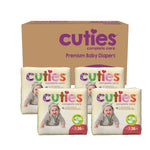 Cuties Complete Care Diapers, Skin Smart, Absorbent, Hypoallergenic, Flexible and Secure Tabs, Comes in Multiple Sizes 56435180