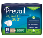 Prevail Per-Fit 360° Unisex Daily Briefs, Maximum Plus Absorbency, Refastenable Tabs 35304286 37042840