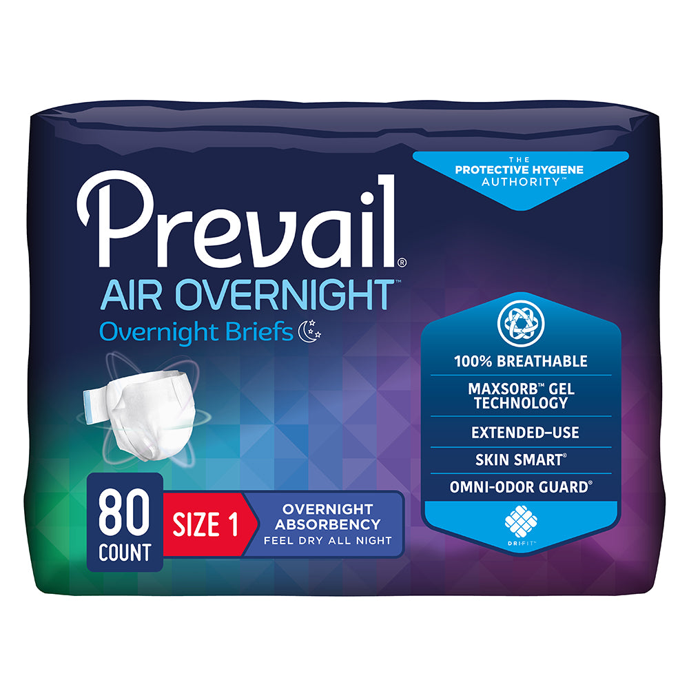 Prevail Air Overnight Briefs, Overnight Absorbency, Breathable, Refastenable Tabs 79868688