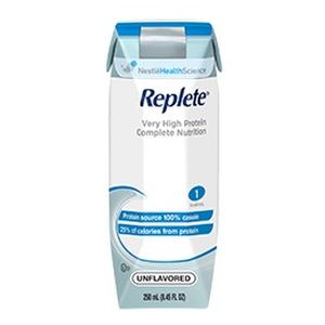 Nutren Replete Very High Protein Tube Feeding Formula: 250 mL Carton, Unflavored, Case of 24 84714171
