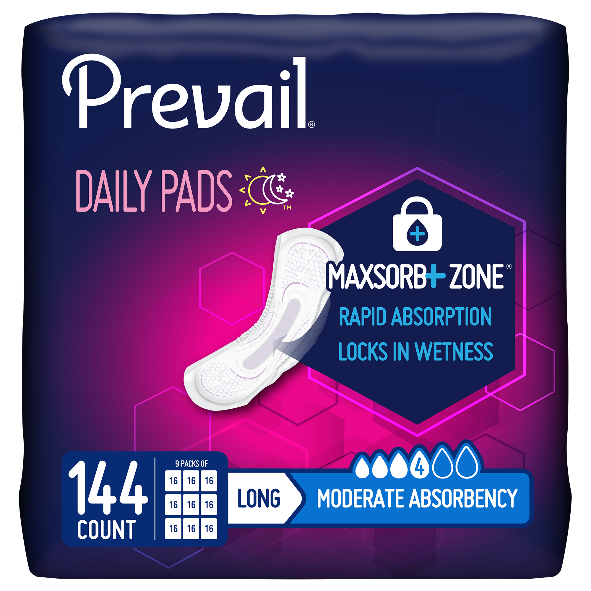 Prevail Incontinence Bladder Control Pads for Women 30386353