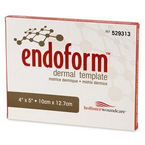 woman dresses Endoform 529312 Collagen Dressing. Box of 10