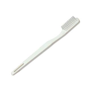 Dynarex Toothbrush, White, Adult, 1 Count 71579960