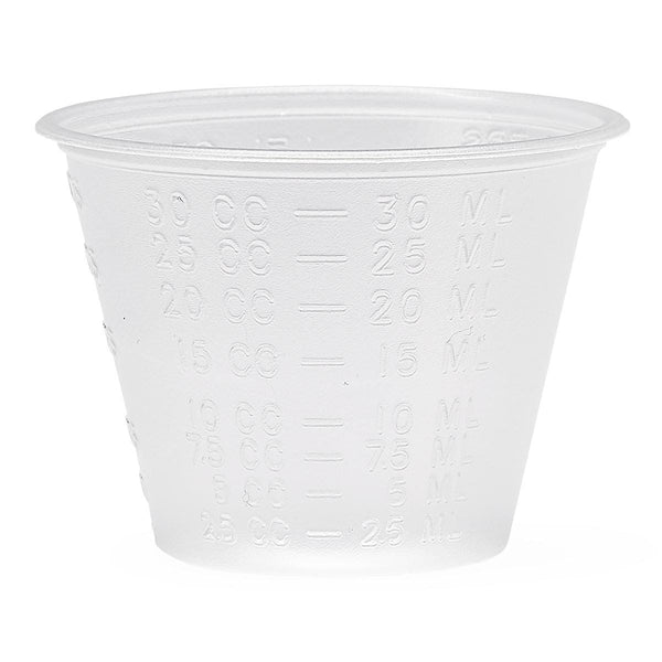 Medline Non-Sterile Graduated Plastic Medicine Cups 1 oz, Pack of 100