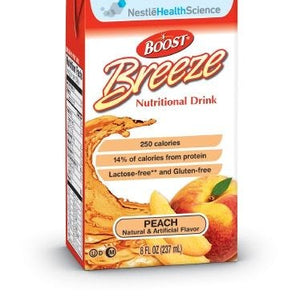Resource Boost Breeze Oral Supplement Peach 8 oz. Carton Ready to Use One count
