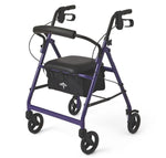 Medline MDS86850EP Basic Rollator, purple. 1 count