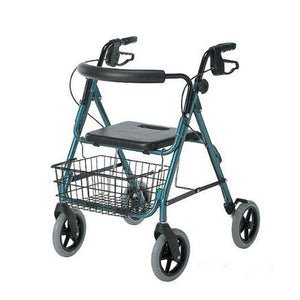 Guardian Deluxe Rollator - with 8" Wheels, Blue 1 Count 67321492