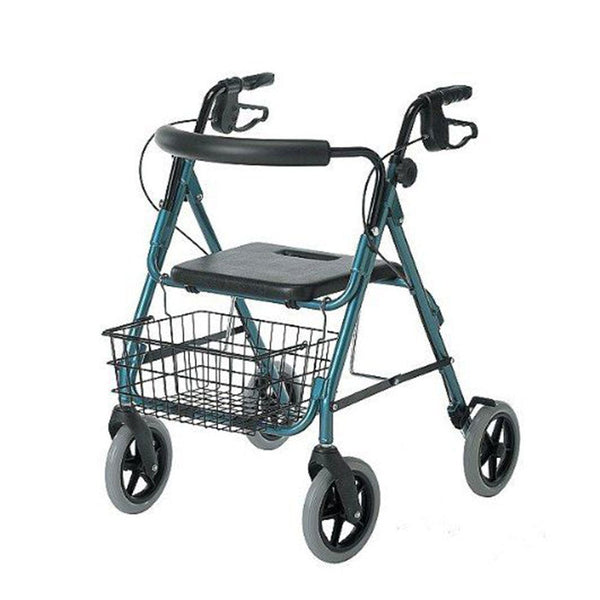 Guardian Deluxe Rollator with 8" Wheels, Blue 1 Count