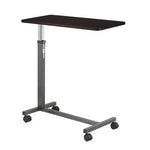 Drive Medical Non-Tilt Overbed Table: Wood Grain, 