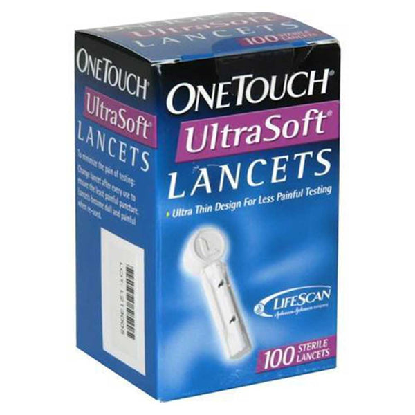 OneTouch UltraSoft Sterile Lancets 28g Box of 100