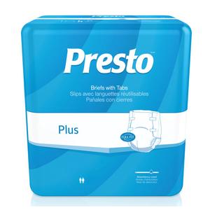 Presto Breathable Brief, Value Plus Absorbency, XL, Beige, Case of 80 51294711