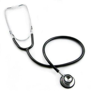 Mckesson Classic Stethoscope: 1 Count, Black, 1-3/4" (dia.), 22" L (Tube)