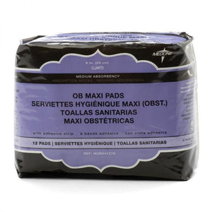 Maxi Sanitary Pads with Adhesive Bag of 12