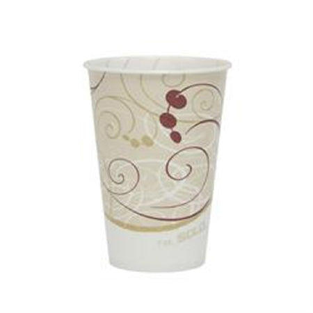 Solo R7N-J8000 Drinking Cup 7 oz. Symphony Print Wax Coated Paper Disposable, Case of 2000 62580496