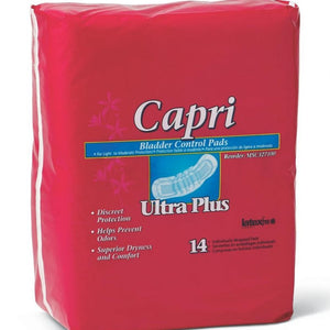 Medline Capri Bladder Control Pads: 3.25" X 13", 126 Count