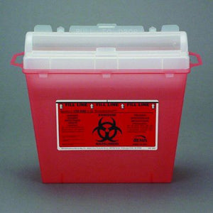 Bemis Sentinel Multi-purpose Sharps Container 1-Piece 10 H X 11 L X 5-1/4 W Inch 5 Quart 84799926