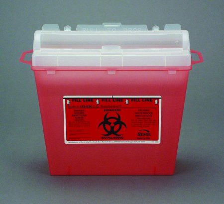 Bemis Sentinel Multi-purpose Sharps Container 1-Piece 10 H X 11 L X 5-1/4 W Inch 5 Quart 84799926