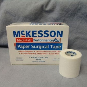 Mckesson Medi-Pak Performance Plus Surgical Tape: 6 Count, White, 2" x 10 yds.