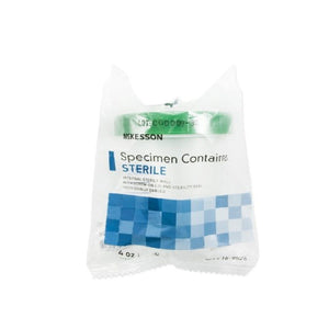 McKesson Specimen Container Polypropylene Screw Cap 4 Oz. Sterile, 1 Count