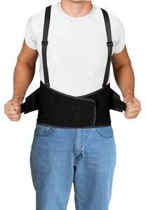 Leader Industrial Back Support, Black, XLarge