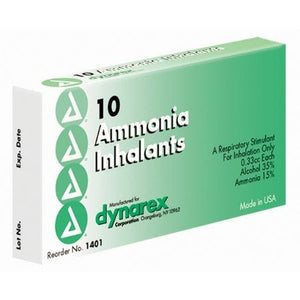 Dynarex Respiratory / Cerebral Stimulant 17.5% / 37.5% Strength Inhalant Box of 10