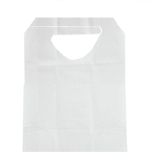 Medline Disposable Slip-On Adult Bibs White 16
