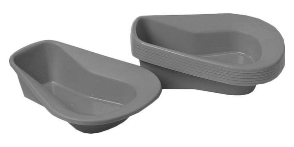 Medline Stack-A-Pan Graphite Bedpan, 1 Count