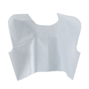 Medline Disposable Tissue / Poly / Tissue Exam Capes: White, 30" W X 21"L, 100 Count