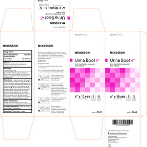McKesson Unna Boot 2069 4 Inch X 10 Yard Cotton Zinc Oxide, Calamine NonSterile, 1 Count