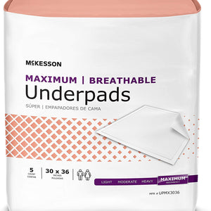 McKesson Maximum Breathable Underpad 51483538 48350850 48121515