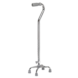 Drive Medical Quad Cane - Small Base, Chrome, 30 - 39" H, 1 Cane 46711609
