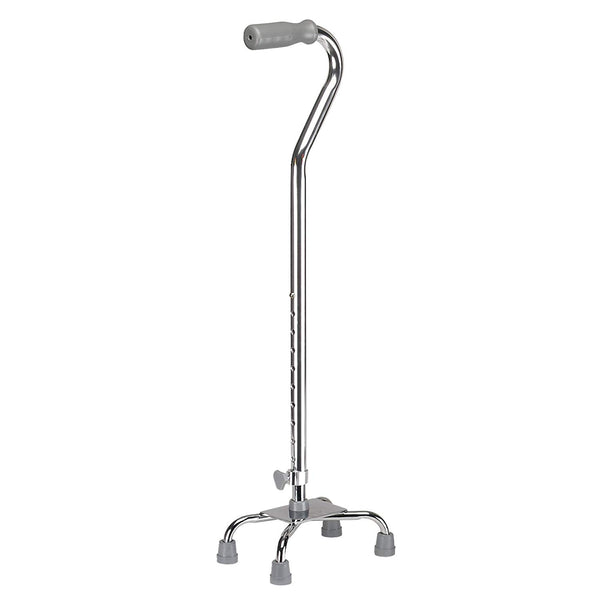 Drive Medical Quad Cane - Small Base, Chrome, 30 - 39