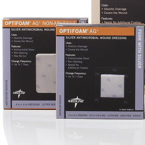 Optifoam Antimicrobial Adhesive Dressings, Box of 10