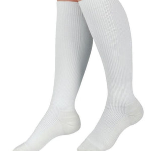 CURAD Cushioned Compression Socks White mm Hg 1520 Size C 1 Pair 20930220