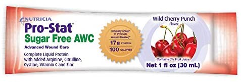 ProStat 40130-U Sugar Free AWC Wild Cherry Punch Protein Supplement ...