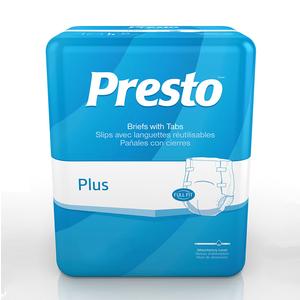 Presto Breathable Brief, Value Plus Absorbency, Large, 45 - 58 Inch, Case of 72 97076744