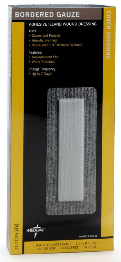 Medline Sterile Bordered Gauze: 4