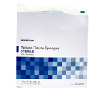 McKesson 164248 Cotton Gauze 8Ply 4 X 4 Inch Square Sterile. Box of 100