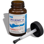 Uro-Bond III Brush-on Adhesive 3 oz Glass Jar, Silicone Based, Flammable, Water Resistant 83496185