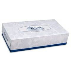 Envision Facial Tissue White, 8 X 8.3 Inch, Case of 3000