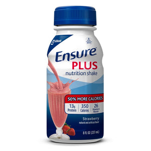 Ensure Plus 57269 Oral Supplement Strawberry 8 oz. Bottle Ready to Use, 1 Count