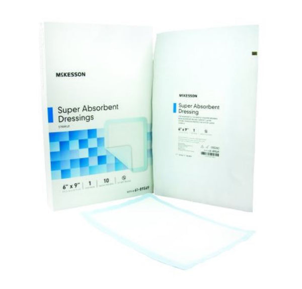 McKesson 61-89569 Super Absorbent Polymer Dressing, Case of 50 54428245