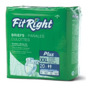 FitRight FITPLUSXXL Plus Brief Pack of 20 18103428