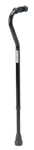 Medline Offset Handle Bariatric Cane, Black
