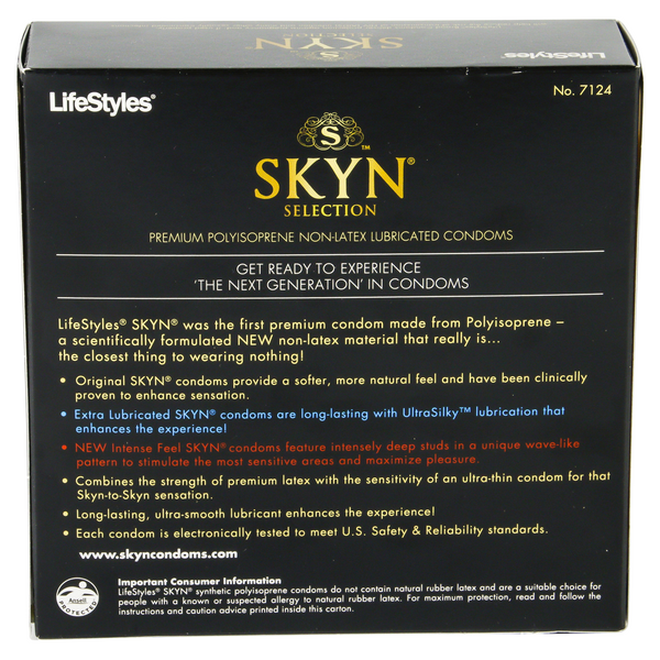 Lifestyles SKYN Feel Everything Selection, Box of 24 Condoms