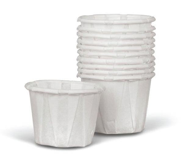 Medline Disposable Paper Souffle Cups, White, Box of 250 44838624
