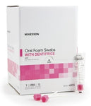 Mckesson Oral Swabstick: 250 Count, Pink Foam, 5