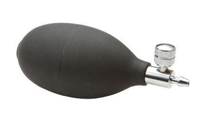 McKesson Blood Pressure Unit Inflation Bulb and Valve Standard Black with Chrome-Plated Deflation Valve