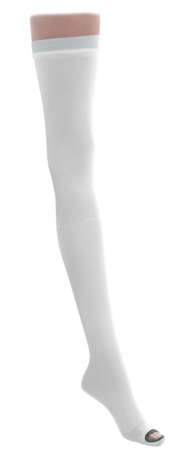 EMS Thigh Length Anti-Embolism Stockings White Large Short Box of 6 44673899