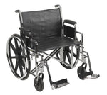 McKesson 146-STD24ECDDA-SF Dual Axle Padded Wheelchair, 1 Count